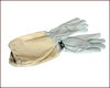 Imkerhandschuhe "Weber" für Kinder grau, weiches Leder, Größe 6