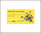 Honigglasetiketten, gelb-matt, Blumenmotiv, nassklebend für 500g, 100 Stück