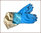 Imkerhandschuhe blaues Latex, versch. Größen